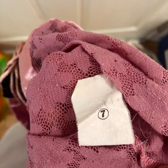 [Women's 7/S/M] TATU Vintage Mesh Top Corset Lace Y2K Fairycore Whimsygoth - Picture 5 of 8